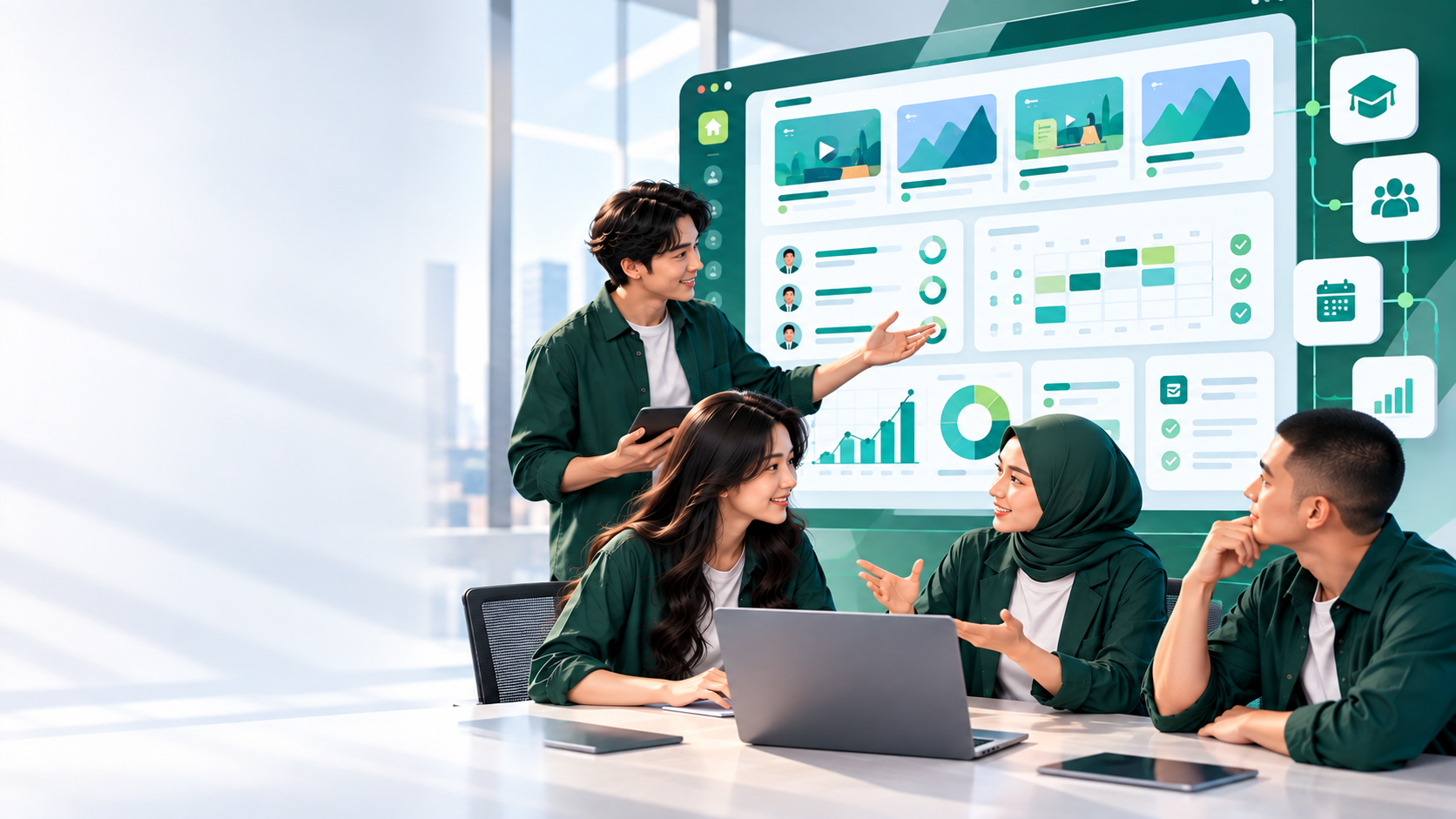 A branded digital learning platform supporting modern training operations